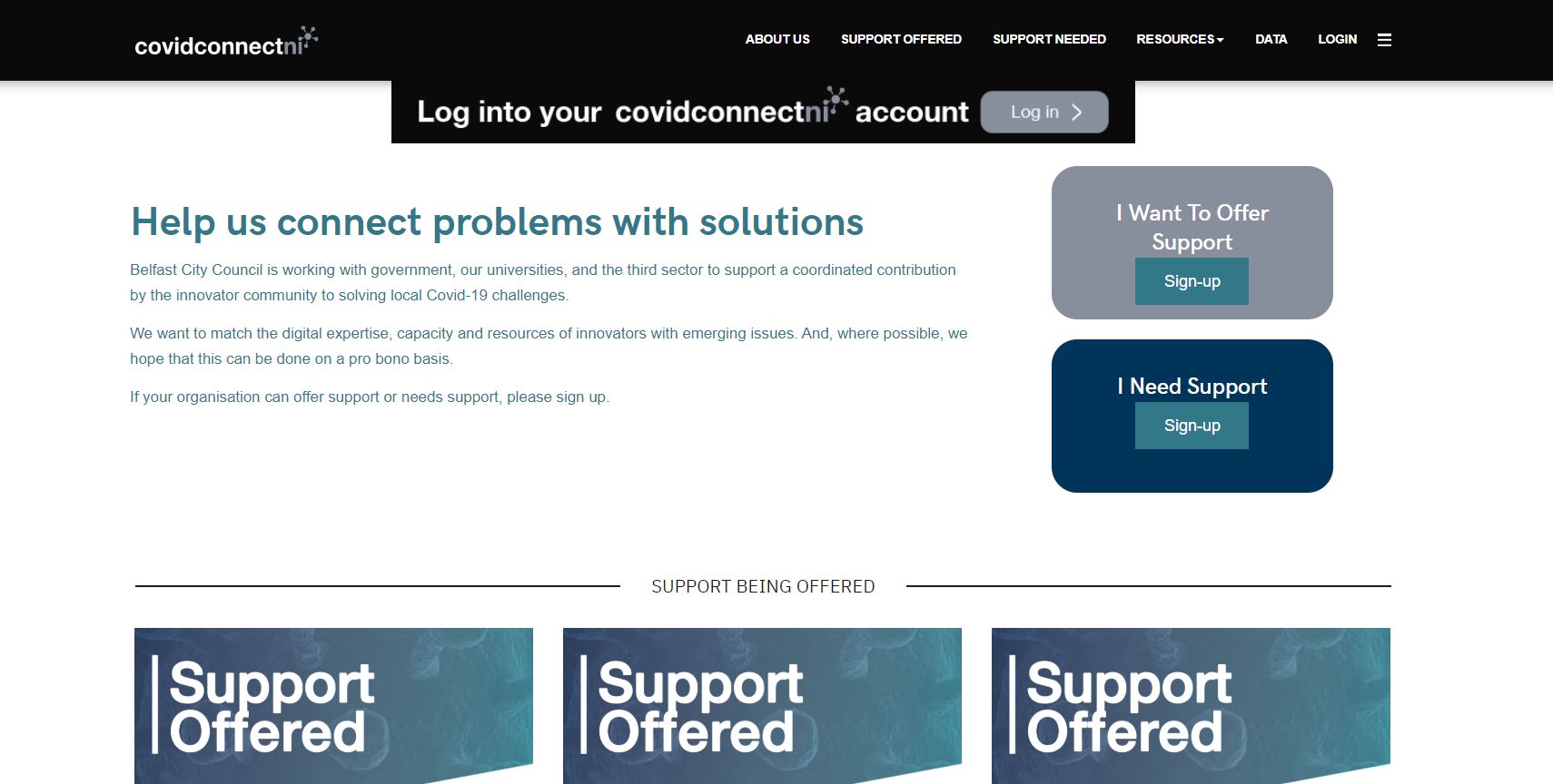 Covid Connect NI website screenshot.JPG
